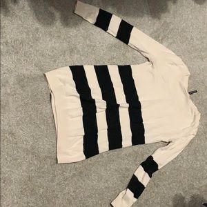 Striped tunic sweater